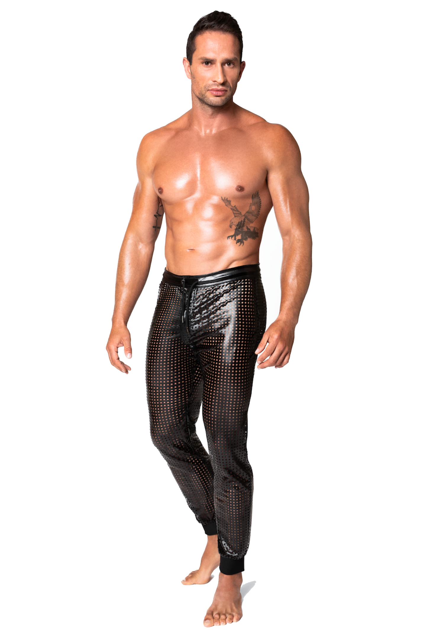 long wetlook pants H078 - 3XL-2