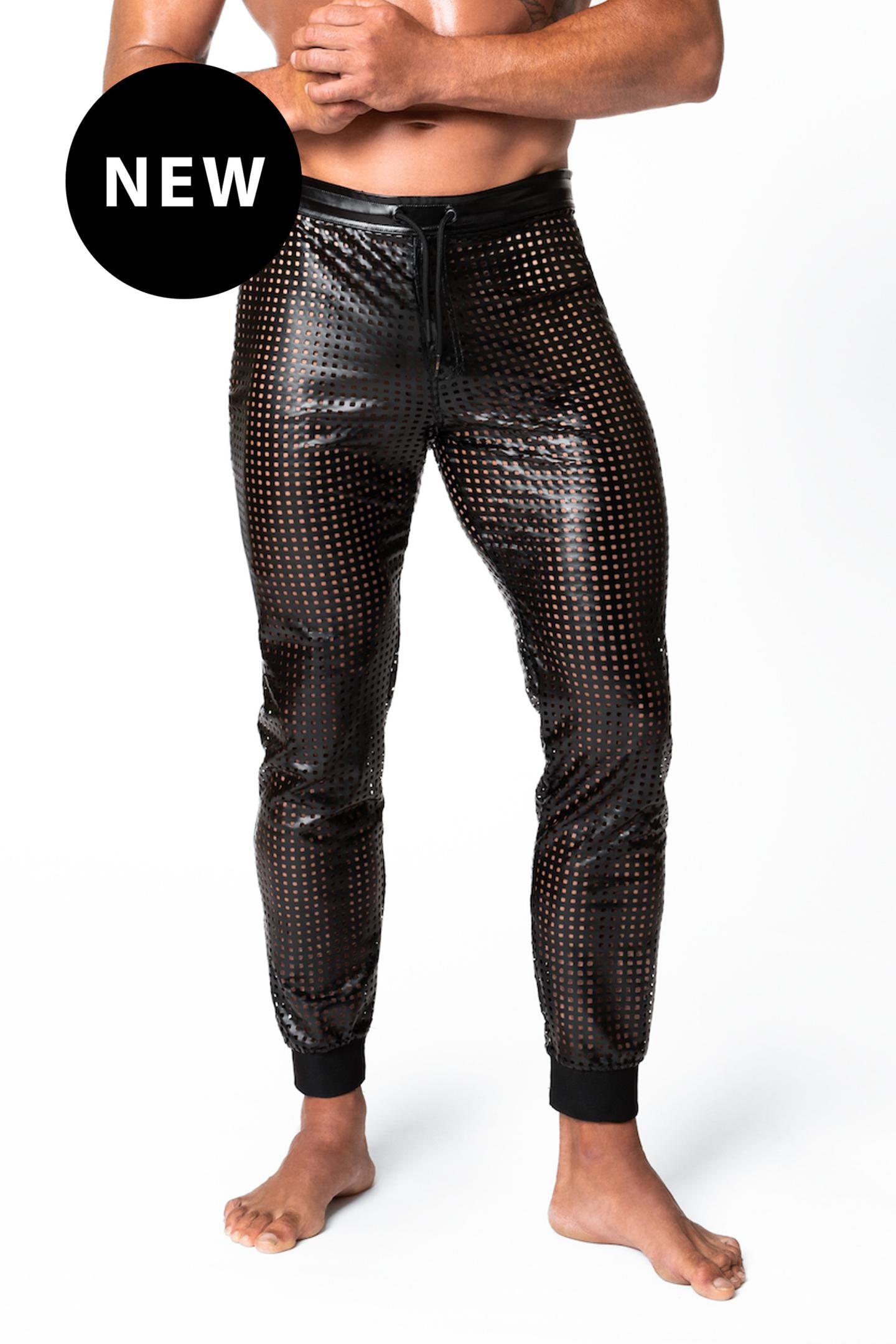 long wetlook pants H078 - 3XL-5