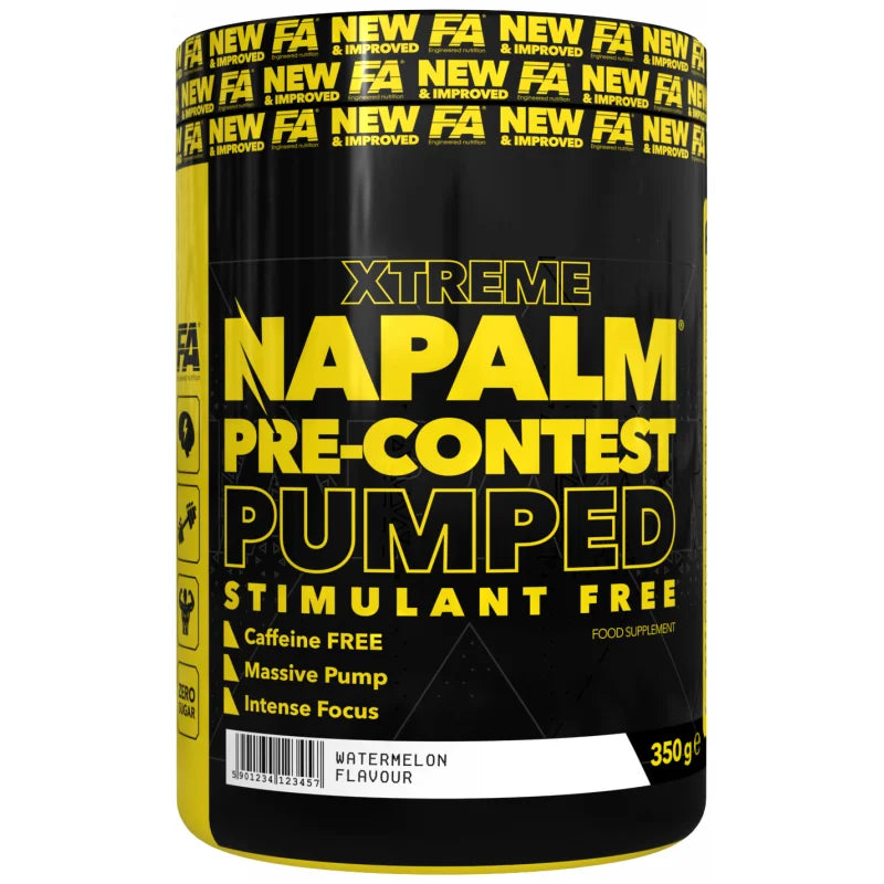 FA Nutrition Napalm PreContest Pumped Stimfree PROBEN 10x17,5g INAKTIV