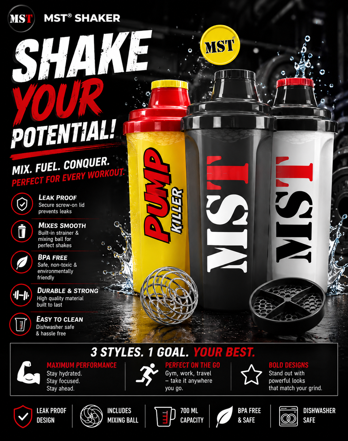 MST - Shaker 700ml