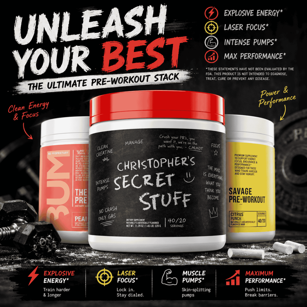 RAW Nutrition CBUM Thavage Pre-Workout 520g Peach Bum